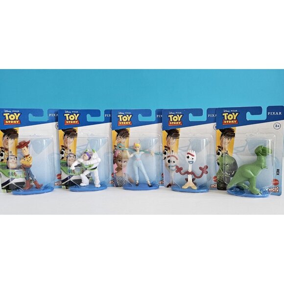 Disney Pixar TOY STORY Mattel Micro Collection Figures-Cake Toppers/New Set of 5 - Picture 1 of 8